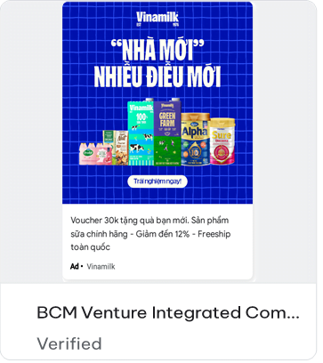 BCM Venture Integrated Company advertising campaign