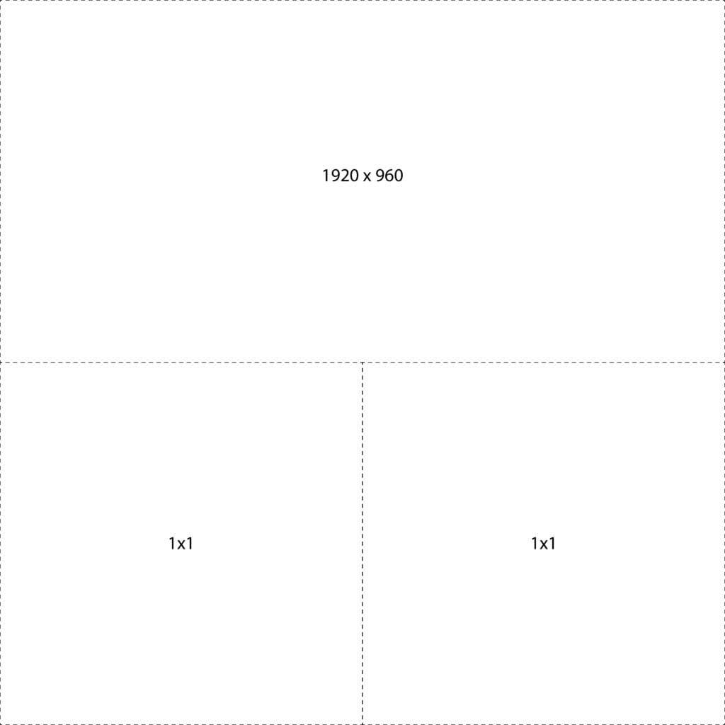 Layout vuông - 3 ảnh