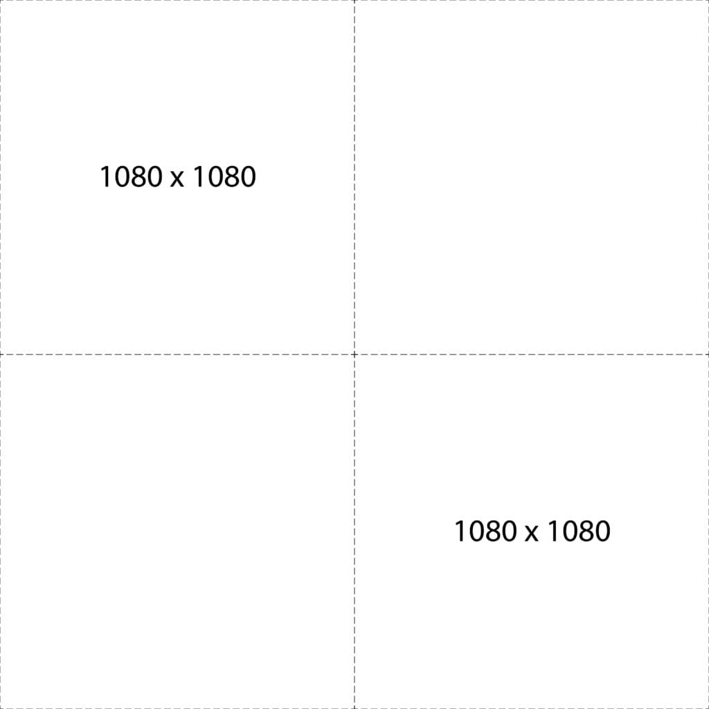 Social Size guide Facebook - Square post layout